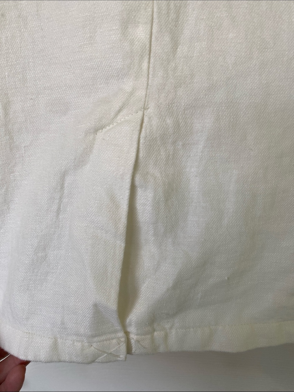 H by Halston White Linen Notch-Lapel Blazer - Picture 5 of 9